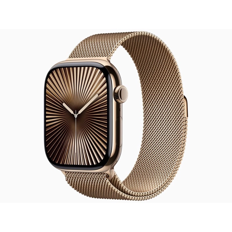 Apple アップル Apple Watch Series 10 GPS + Cellular モデル 46mm ゴールドチタニウムケース ゴールドミラネーゼループ M/L MX003J/A 国内正規品