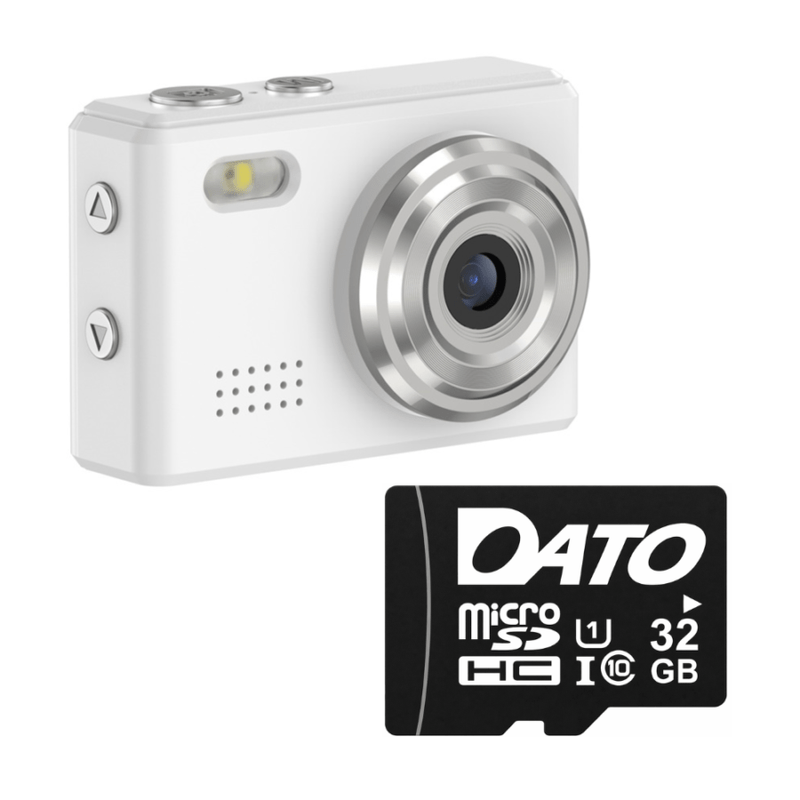 SAC CONNECT MINIカメラ SMC01-WHMSD32 ( 32GB microSDカードつき 約100万画素 CMOSセンサー 固定焦点 0.96インチ液晶画面 動画撮影 レトロモード 小型デジタルカメラ ) ホワイト