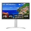 LG Electronics モニター 液晶ディスプレイ 27UP550N-W ( 27型 4K IPS 非光沢 DisplayPort HDMI USB Type-C チルト スウィーベル ピボット 高さ調整 Vesa 3年間保証 )