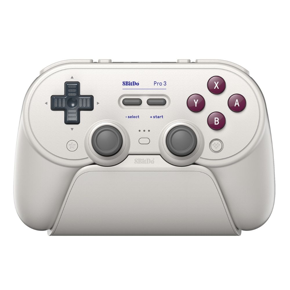 8BitDo Pro 3 Bluetooth Classic 無線 有線 ゲームコントローラー ( Switch Switch2 WindowsPC Android Apple Bluetooth 2.4GHz USB Type-C to Type-A バイブレーションあり 充電台つき )