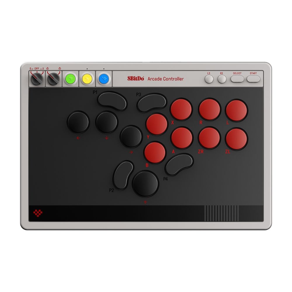 8BitDo Arcade Controller 無線 有線 レバーレス アーケード コントローラー ( Switch Switch2 Windows PC Bluetooth 2.4GHz USB ホットスワップ )