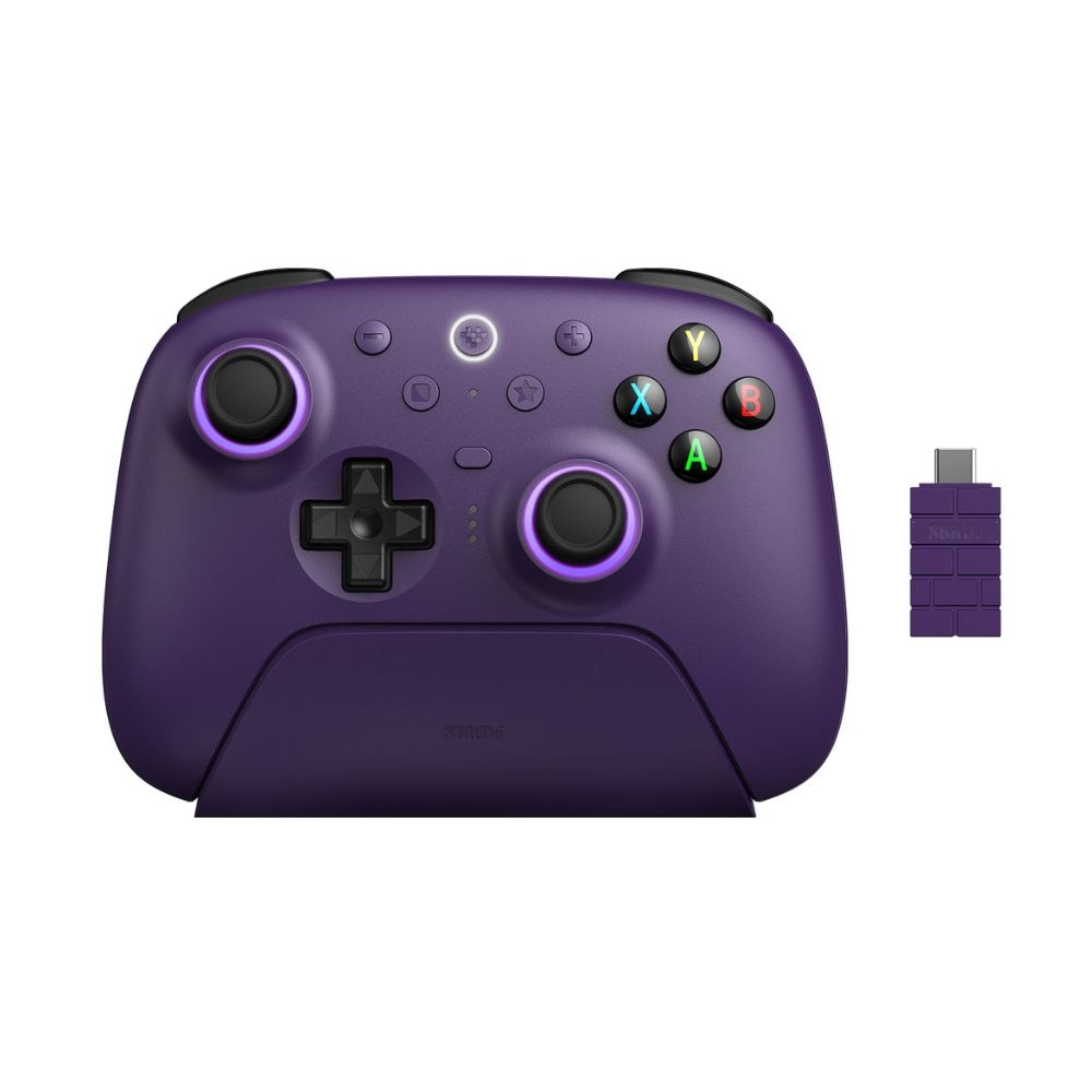 8BitDo Ultimate 2 Wireless Purple 無線 有線 ゲームコントローラー