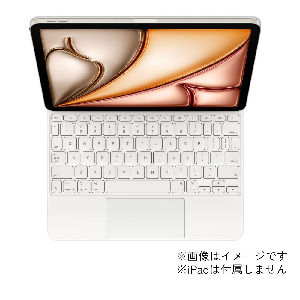 Apple アップル Magic Keyboard 英語(US) 11インチ iPad Air ( M3 M2 ) ( 第4世代 第5世代 ) 用 ホワイト MDFV4LL/A 国内正規品
