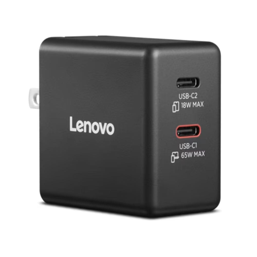 Lenovo レノボ 65W デュアルUSB Type-C GaN ACアダプター 40AW065BUS