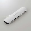 ELECOM エレコム USB Type-C 直挿しタイプドッキングステーション for MacBook DST-C24SV/EC ( HDMI USB Type-C Type-A SDカード microSDカード ドッキング Macbook専用 ) シルバー