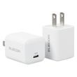 ELECOM エレコム AC充電器 2個入 EC-AC12WH ( Type-C 1ポート 最大20W USB Power Delivery対応 PSE認証 ) ホワイト