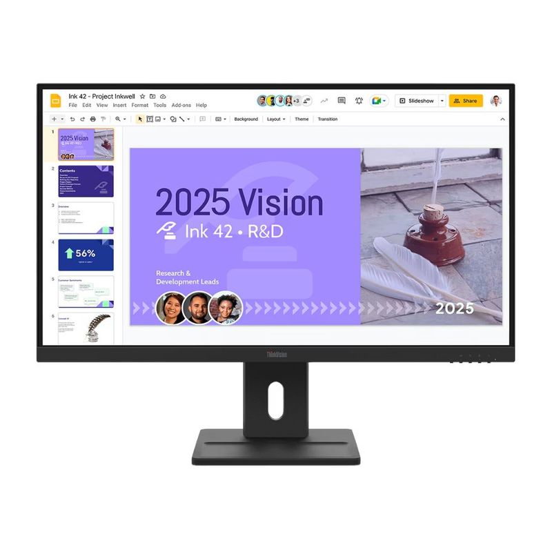 Lenovo レノボ モニター ディスプレイ ThinkVision E27q-40 64BDGAR4JP ( 27型 QHD 非光沢 IPS HDMI DisplayPort チルト スイベル ピボット 高さ調節 Vesa 内蔵スピーカー 3年間保証 ) ブラック
