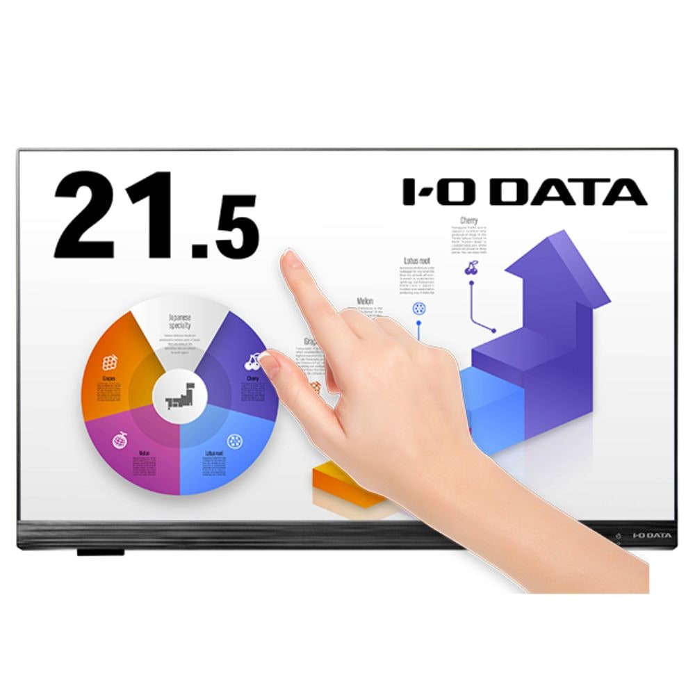 I-O DATA  モニター  LCD-MF224FDB-T2 (21.5型 FHD ADS 非光沢 マルチタッチ対応 HDMI アナログRGB  DVI-D チルト 内蔵スピーカー VESA 5年間保証) 