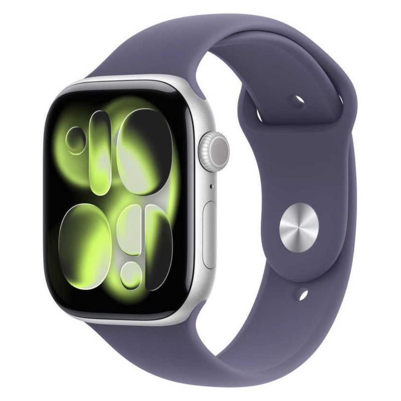 アップル Apple Watch Series 11 GPS+Cellularモデル 46mm シルバー アルミニウムケース パープルフォグ スポーツバンド S/M  MFCP4J/A 国内正規品