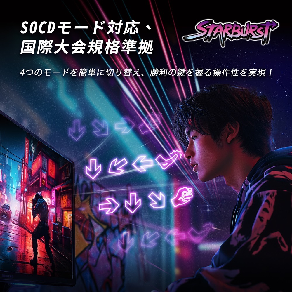 Brook ブルック Fighter Starburst White レバーレスコントローラー FM00012663 ( PS5 PS4 Xbox Switch Windows PC 対応 ターボあり )