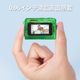 SAC CONNECT MINIカメラ SMC01-TGN ( 約100万画素 CMOSセンサー 固定焦点 0.96インチ液晶画面 microSD対応 動画撮影 レトロモード 小型デジタルカメラ ) クリアグリーン
