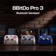 8BitDo Pro 3 Bluetooth Classic 無線 有線 ゲームコントローラー ( Switch Switch2 WindowsPC Android Apple Bluetooth 2.4GHz USB Type-C to Type-A バイブレーションあり 充電台つき )