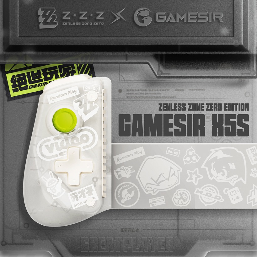 GameSir X5s ZZZ Black 有線 無線 モバイルゲーム コントローラー ( Windows PC Android iPhone Switch Switch2 Bluetooth USB Type-C メンブレン ターボ 6軸ジャイロあり 1年間保証 ）