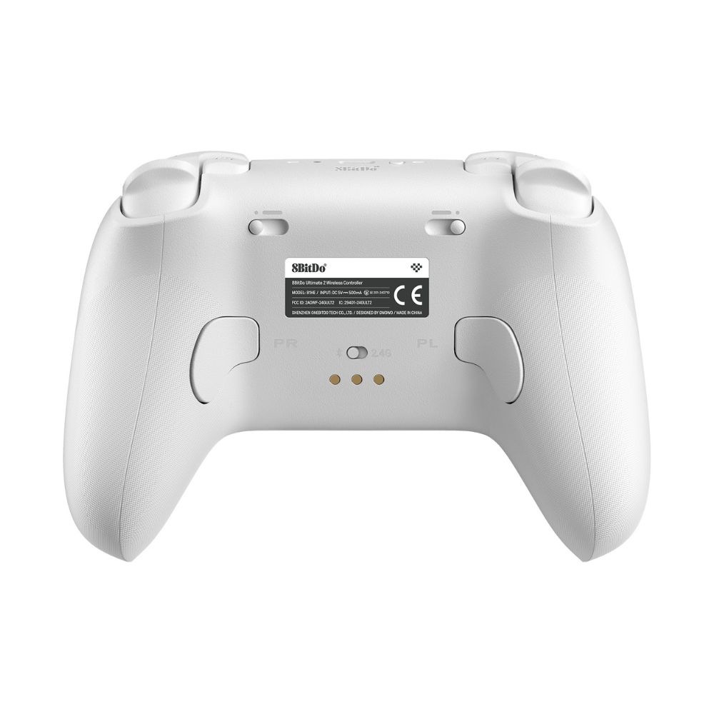 8BitDo Ultimate 2 Wireless White 無線 有線 ゲームコントローラー ( Windows PC Mac OS Android iOS Bluetooth 2.4GHz USB 充電台つき )