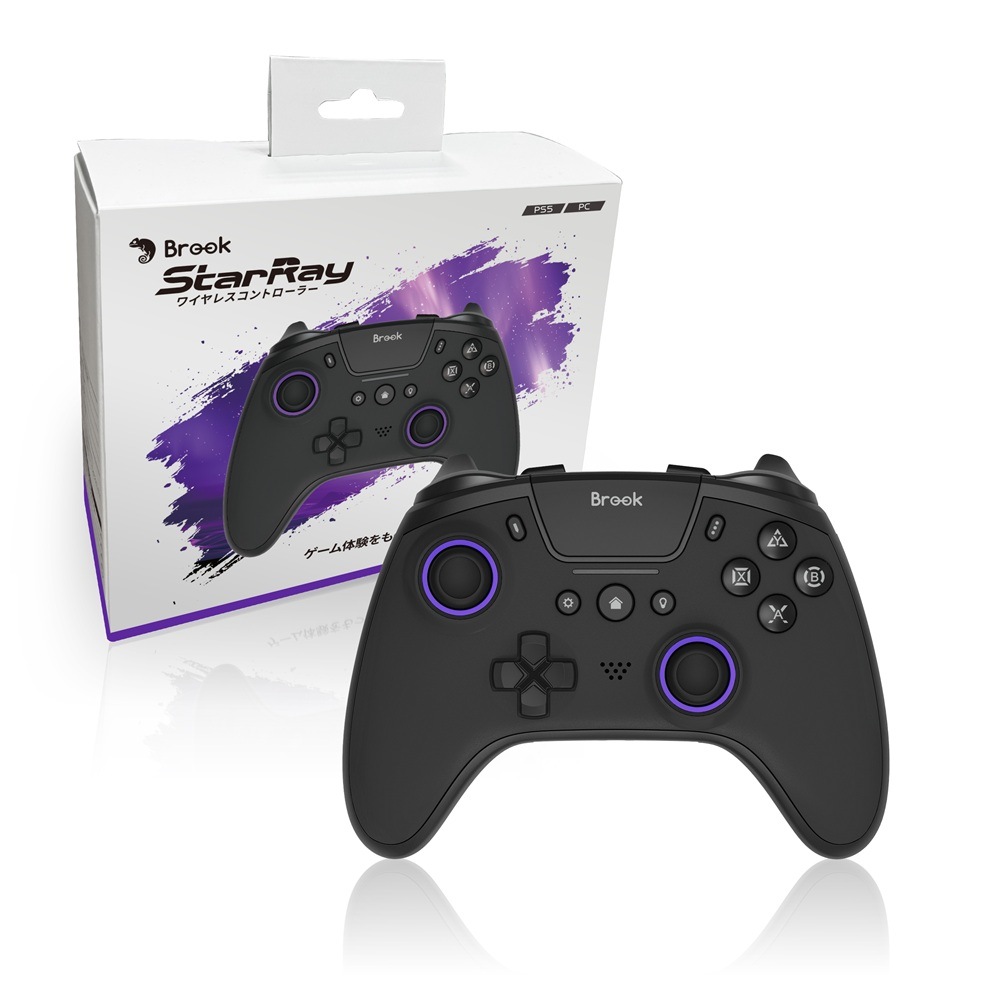 Brook ブルック StarRay 有線 無線ゲームコントローラー ( PS5 iOS Android Steam  Windows PC 対応 ターボあり )