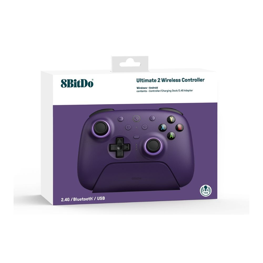 8BitDo Ultimate 2 Wireless Purple 無線 有線 ゲームコントローラー
