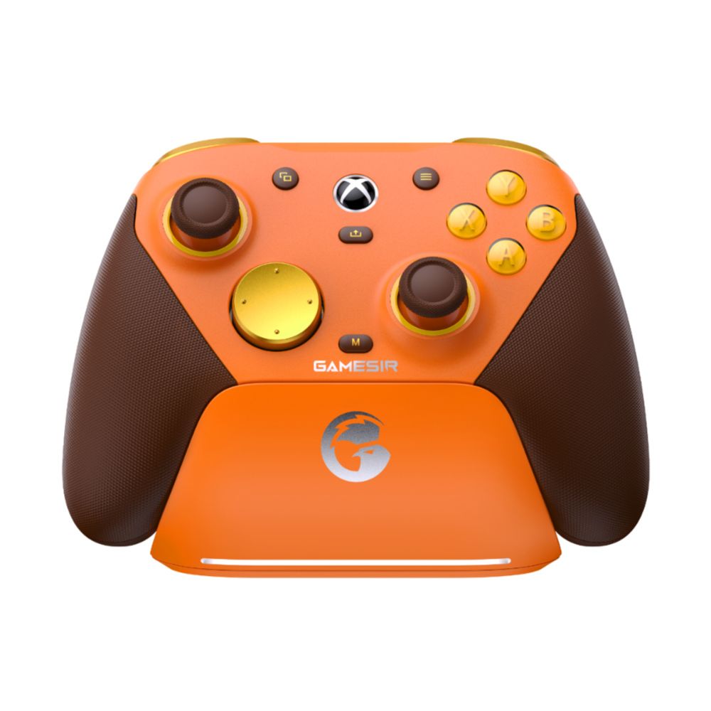 GameSir G7 Pro Orange 無線 有線 ゲームコントローラー (Xbox公式ライセンス取得品 Windows PC Android 2.4GHz Bluetooth USB Type-C ジャイロあり 充電台つき)