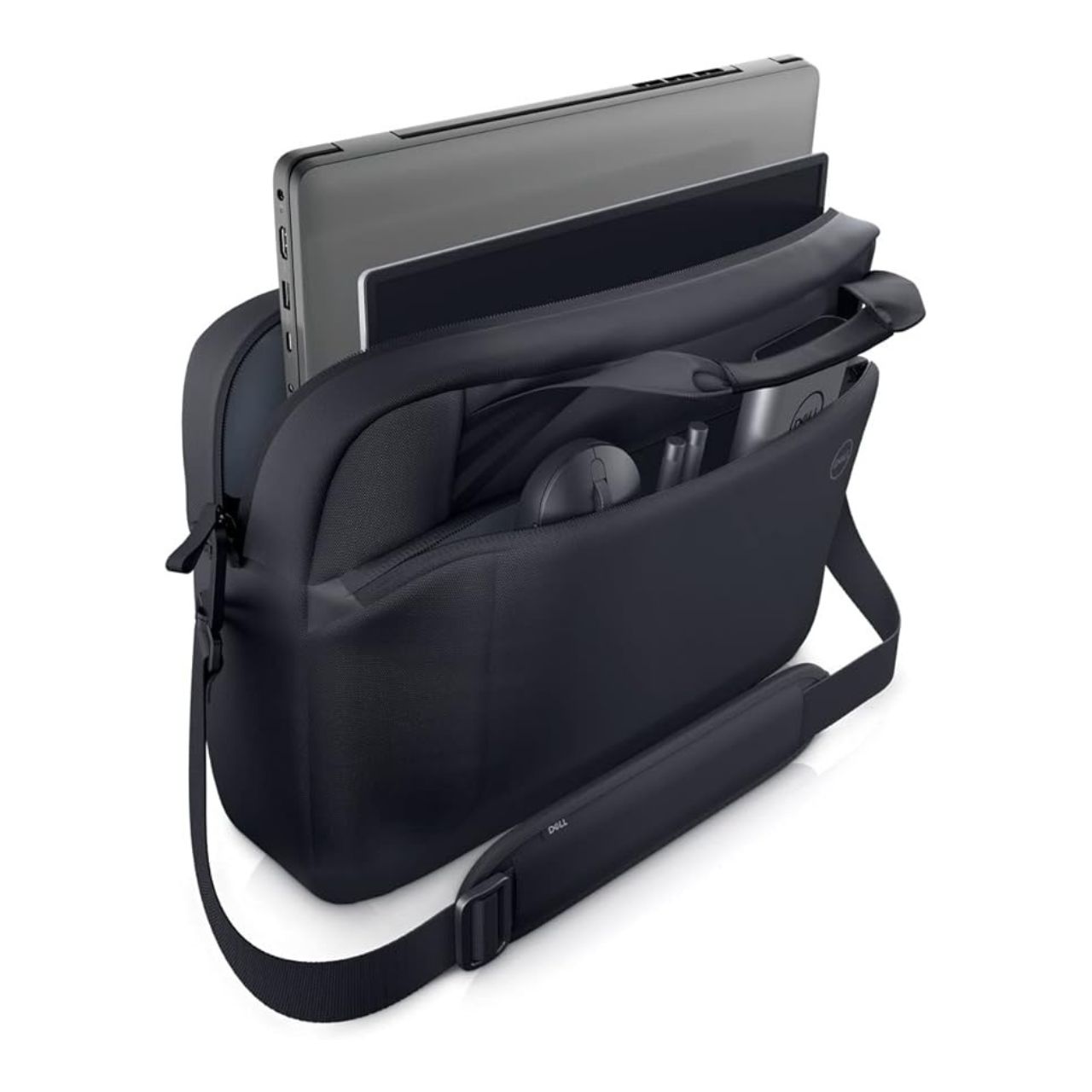 Dell デル EcoLoop Proスリム ブリーフケース15 CK460-BDRT-0A（15インチ対応 耐久 耐候 耐水 スーツケース対応 ショルダーストラップ付 CC5624S）ブラック