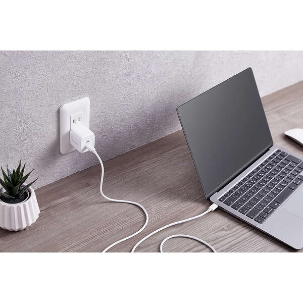 ELECOM エレコム キューブAC充電器 EC-AC4135WH (Type-C 2ポート 最大35W USB Power Delivery PPS 対応) ホワイト