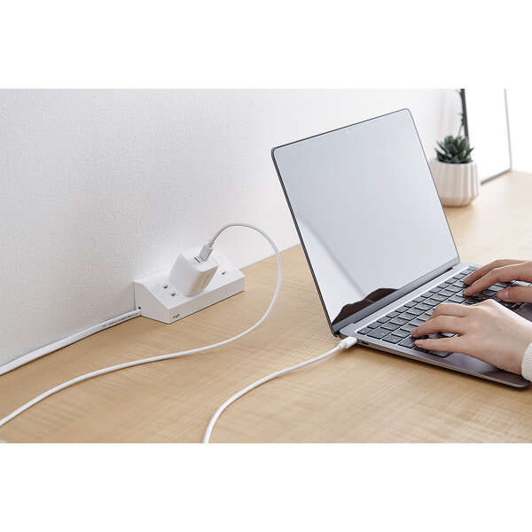 ELECOM エレコム キューブAC充電器 EC-AC4135WH (Type-C 2ポート 最大35W USB Power Delivery PPS 対応) ホワイト
