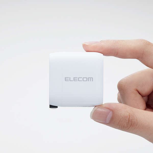 ELECOM エレコム キューブAC充電器 EC-AC4135WH (Type-C 2ポート 最大35W USB Power Delivery PPS 対応) ホワイト