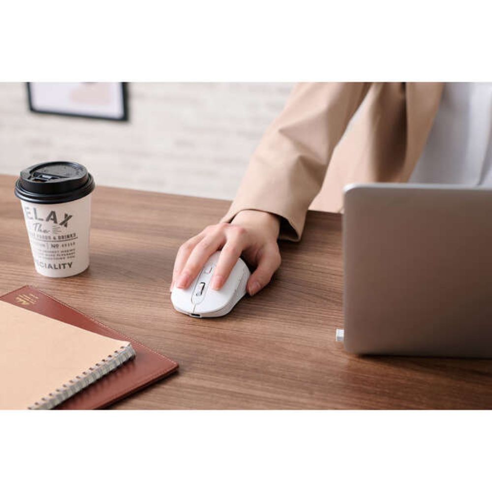 ELECOM エレコム OSMOD Six 無線 充電 静音マウス ( 2.4GHz Bluetooth USBレシーバー収納 BlueLEDセンサー 6ボタン Mサイズ Windows macOS Android iOS iPadOS ChromeOS ) ホワイト