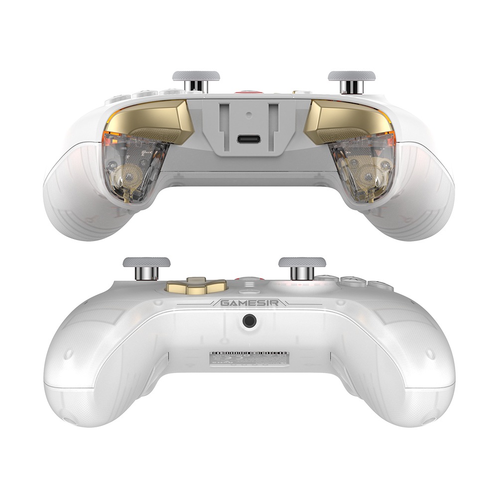 GameSir Cyclone2 Bundle White 無線 有線ゲームコントローラー ( Switch Windows PC Android iOS Bluetooth 2.4GHz USB Type-A 6軸ジャイロ ターボ マクロ 背面ボタン 振動あり マイクロスイッチ 充電台付き )
