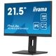 iiyama イイヤマ 21.5インチ IPS 3面ボーダーレスモニター XUB2293HSU-B7（USBハブ、100Hzリフレッシュレート、高さ調節可能なスタンド付き）ブラック
