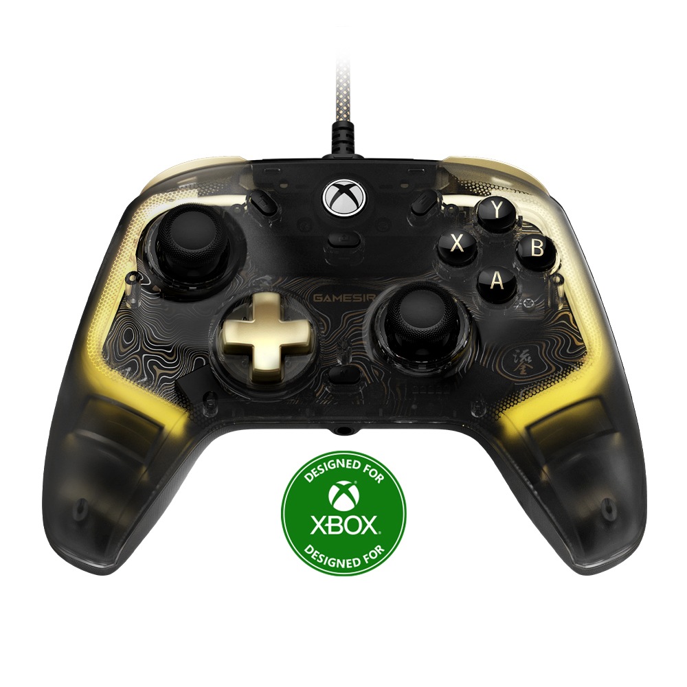 GameSir Kaleid Flux Xbox認証 有線コントローラー ( Xbox Windows PC 用 USB Type-C ホール効果センサー仕様 バイブレーション有 ターボ無 メンブレンボタン RGBライト 1年間保証)