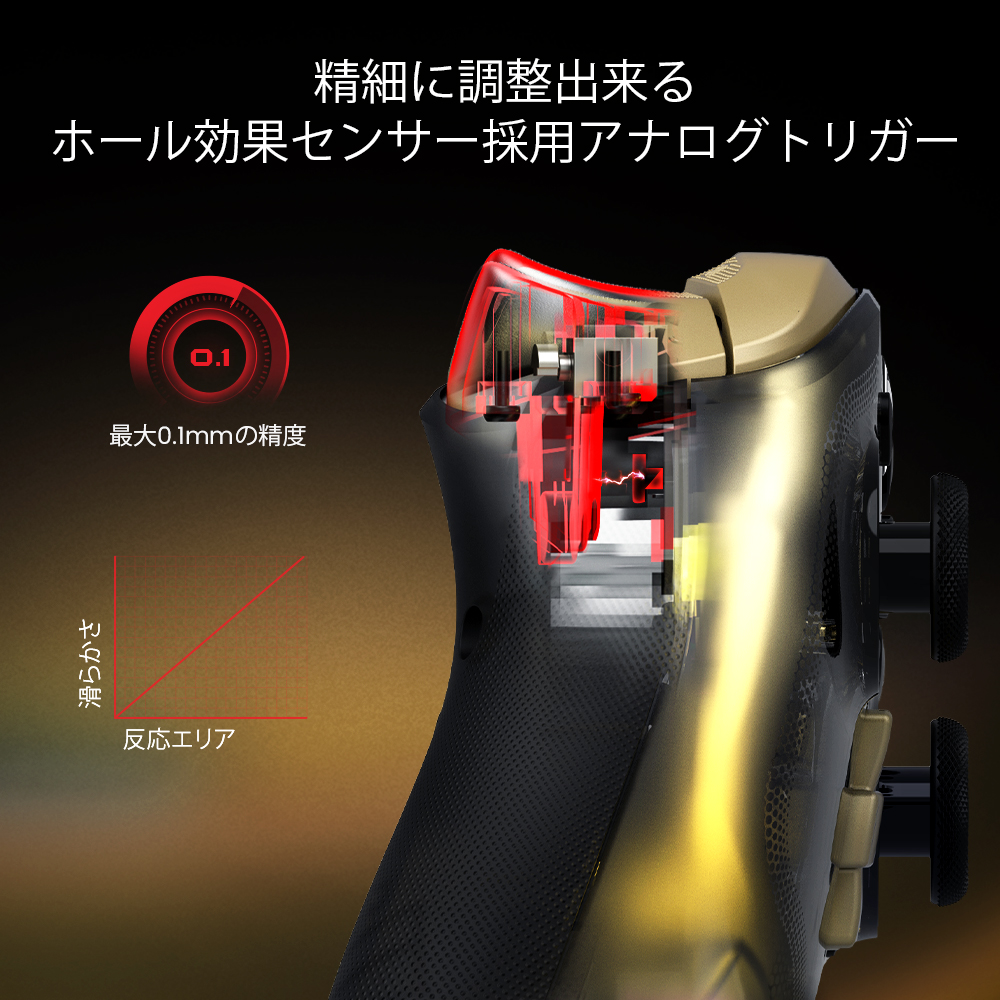 GameSir Kaleid Flux Xbox認証 有線コントローラー ( Xbox Windows PC 用 USB Type-C ホール効果センサー仕様 バイブレーション有 ターボ無 メンブレンボタン RGBライト 1年間保証)