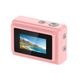 SAC CONNECT MINIカメラ SMC01-PK ( 約100万画素 CMOSセンサー 固定焦点 0.96インチ液晶画面 microSD対応 動画撮影 レトロモード 小型デジタルカメラ) ピンク