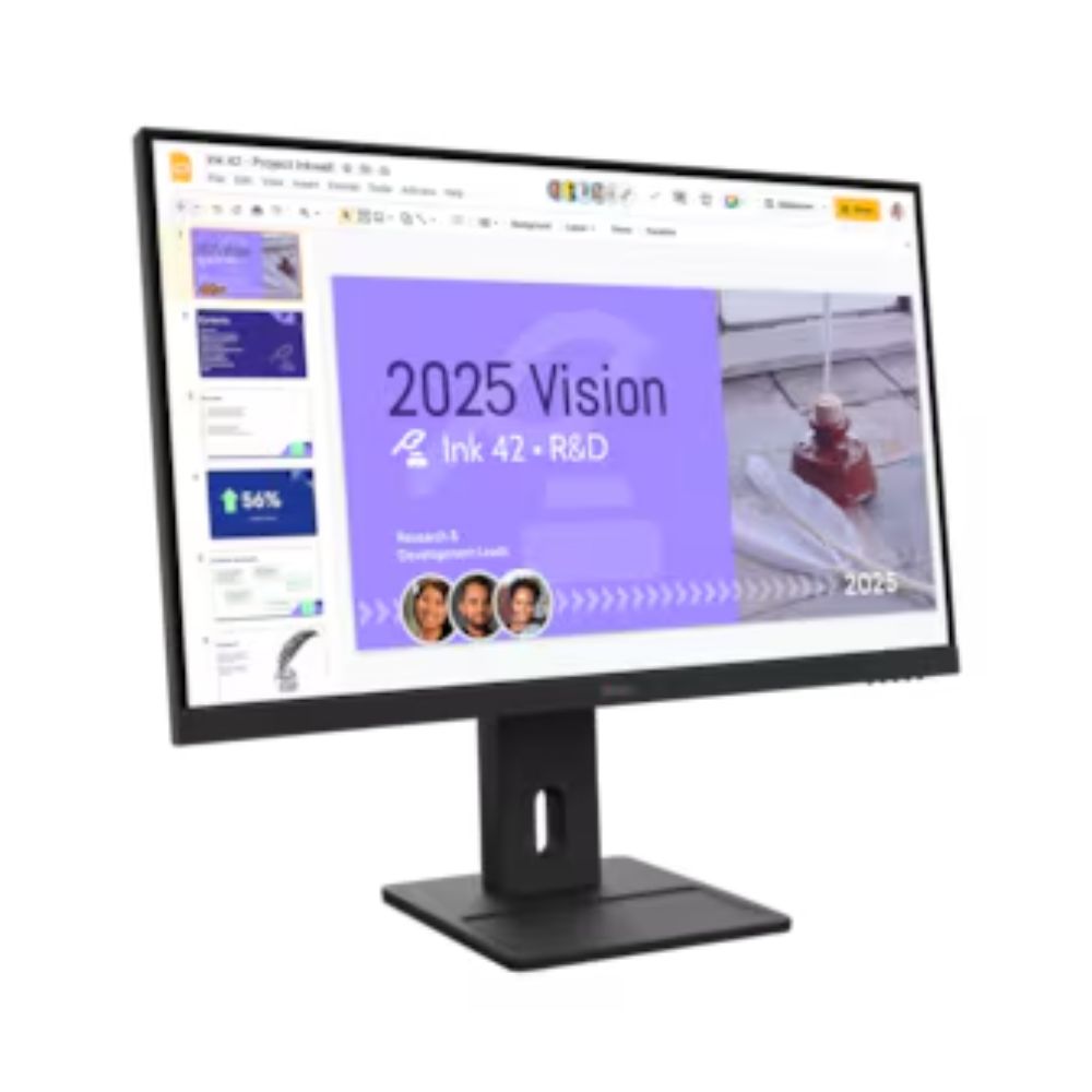 Lenovo レノボ モニター ディスプレイ ThinkVision E27q-40 64BDGAR4JP ( 27型 QHD 非光沢 IPS HDMI DisplayPort チルト スイベル ピボット 高さ調節 Vesa 内蔵スピーカー 3年間保証 ) ブラック