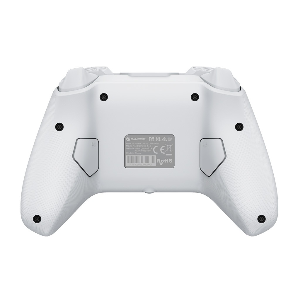 GameSir T4 Cyclone 無線 有線ゲームコントローラー (Switch Windows PC Android iOS USB-C Bluetooth マクロ 6軸ジャイロ バイブレーション )ホワイト