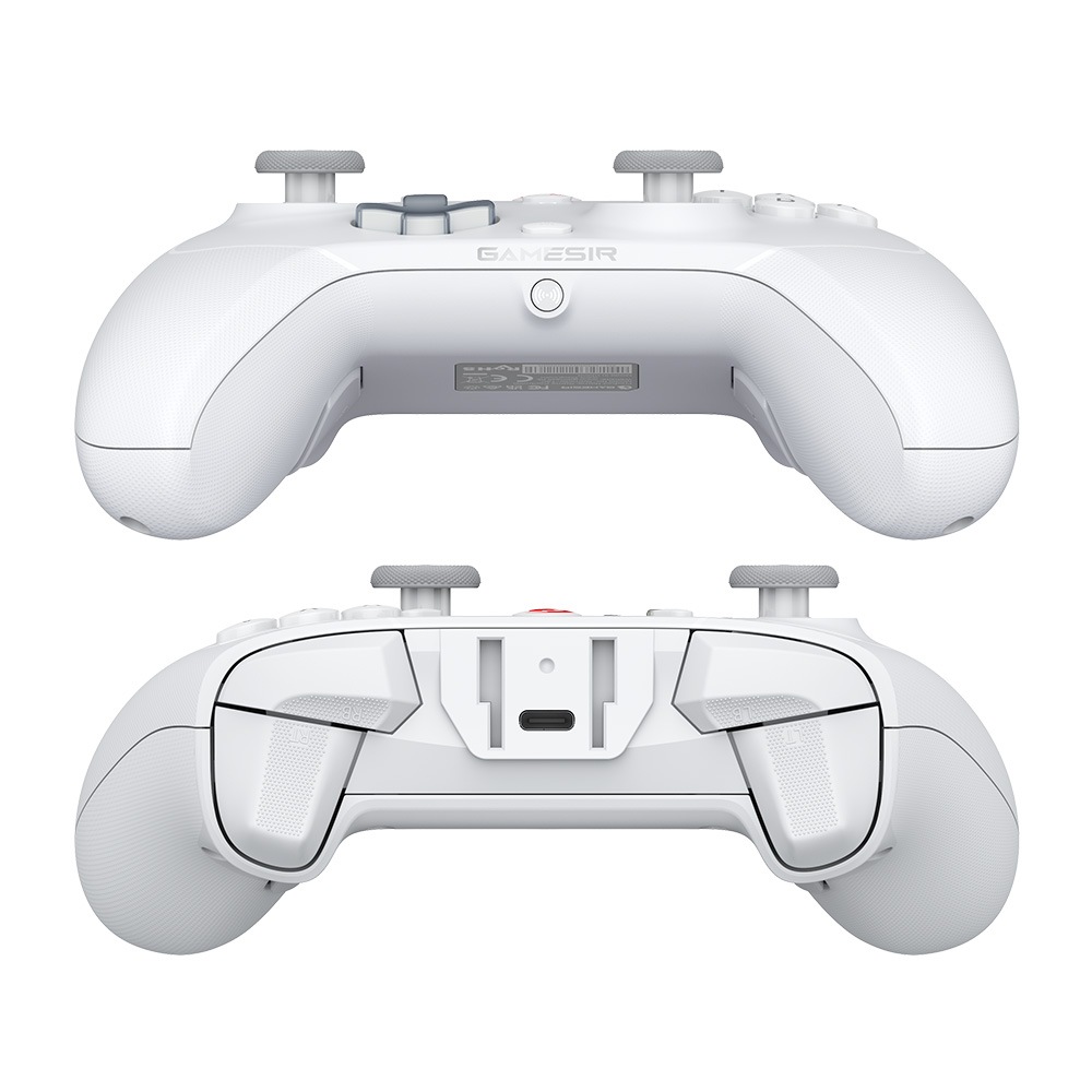 GameSir T4 Cyclone 無線 有線ゲームコントローラー (Switch Windows PC Android iOS USB-C Bluetooth マクロ 6軸ジャイロ バイブレーション )ホワイト
