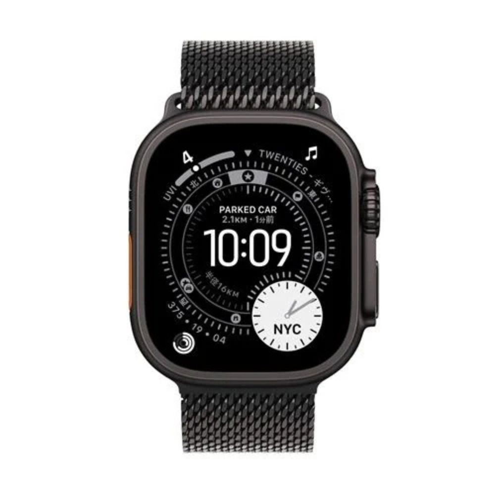 Apple Watch Ultra3 GPS + Cellularモデル 49mm ブラックチタニウムケース ブラックチタニウムミラネーゼループ Mサイズ MF1Q4J/A 国内正規品
