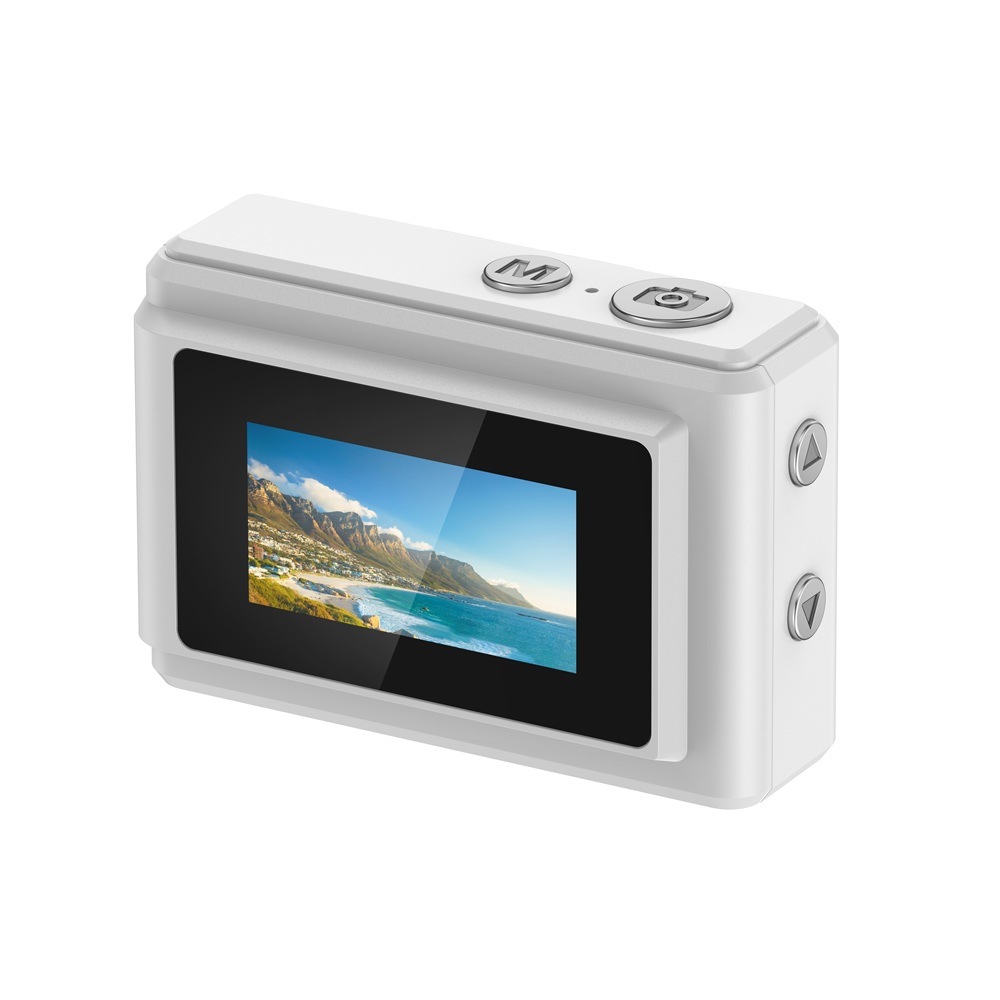 SAC CONNECT MINIカメラ SMC01-WHMSD32 ( 32GB microSDカードつき 約100万画素 CMOSセンサー 固定焦点 0.96インチ液晶画面 動画撮影 レトロモード 小型デジタルカメラ ) ホワイト