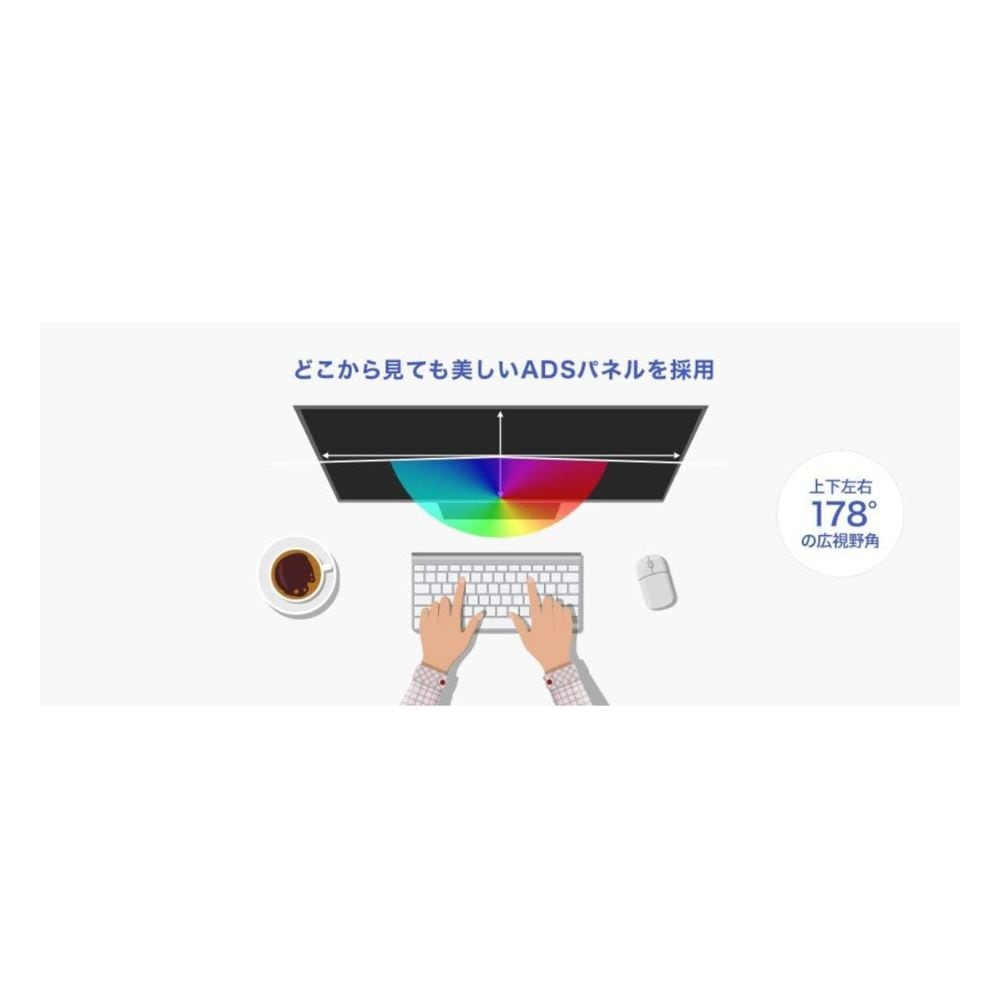 I-O DATA アイ・オー・データ モニター ディスプレイ LCD-C241DB (23.8型 FHD ADS 非光沢 HDMI DP USB Type-C チルト 内臓スピーカー Vesa 5年間保証) ブラック