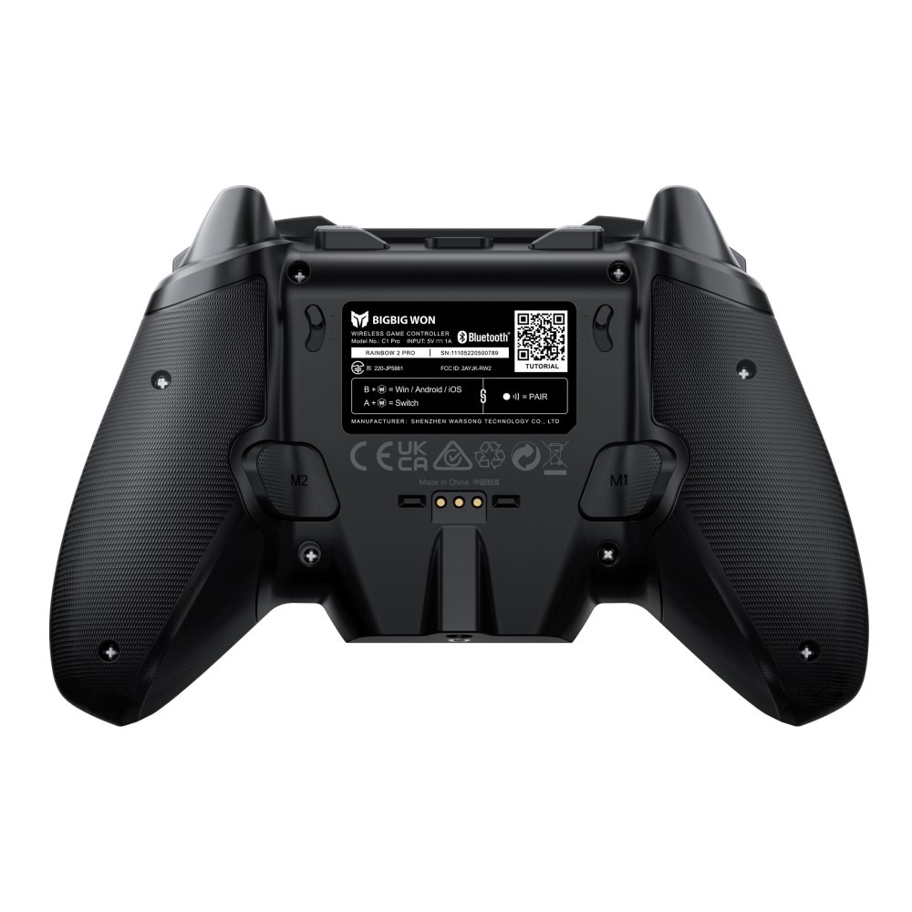 BIGBIG WON RAINBOW2 Pro combo 無線 有線ゲームコントローラー (Switch Windows PC iPhone Android Bluetooth 2.4GHz USB-C ターボ マクロ ジャイロ 1年間保証)