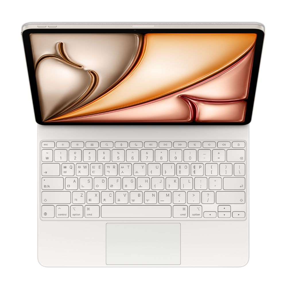 Apple アップル Magic Keyboard 韓国語 13インチ iPad Air ( M3 M2 ) 用 ホワイト MDFW4KU/A 国内正規品