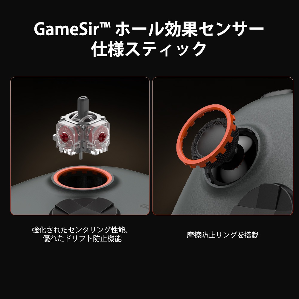 GameSir ゲームサー GameSir Nova2 Lite Gray 無線 有線ゲームコントローラー ( Switch Switch2 Windows PC iOS Android Bluetooth 2.4GHz USB-C マクロ ターボあり ジャイロなし 1年間保証 )