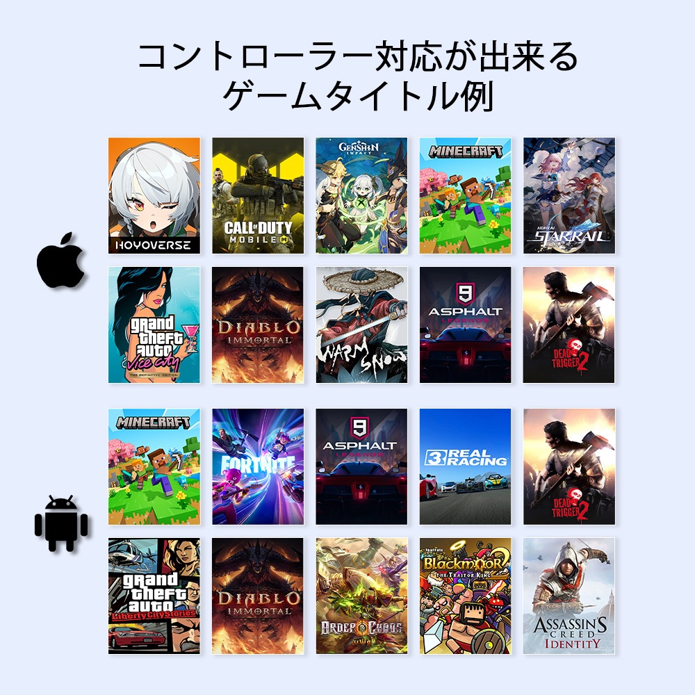 GameSir X5 Lite Wasabi 有線モバイルゲームコントローラー ( Android iPhone15シリーズ以降用 Type-C メンブレン ホール効果センサー ターボあり パススルー充電対応 1年間保証 ）