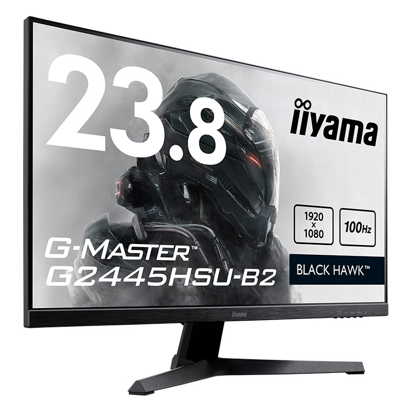 iiyama イイヤマ ゲーミングモニター ディスプレイ G-MASTER G2445HSU-B2 (23.8インチ FHD 非光沢 IPS HDMI DisplayPort チルト VESA 内蔵スピーカー 3年間保証)