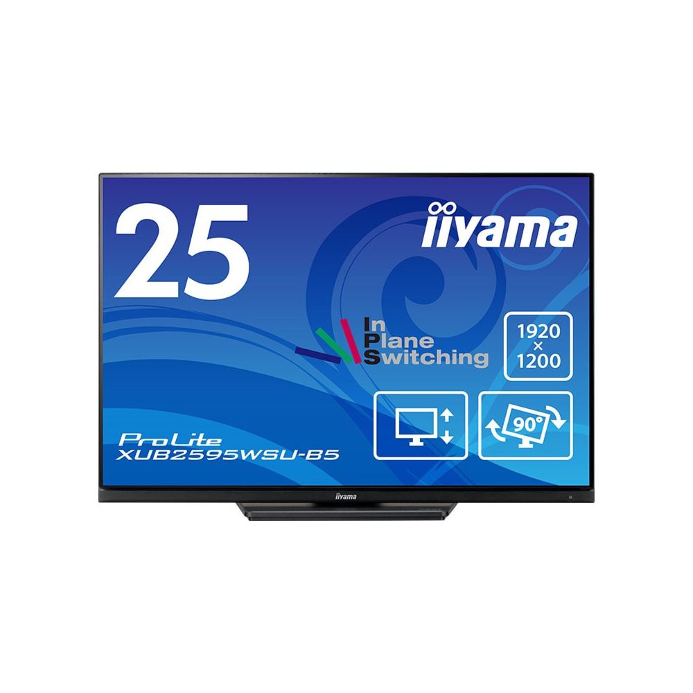 iiyama イイヤマ モニター ProLite XUB2595WSU-B5 ( 25型 WUXGA 非光沢 IPS DisplayPort HDMI D-sub チルト 昇降 ピボット スウィーベル 内臓スピーカー Vesa 3年間保証 )