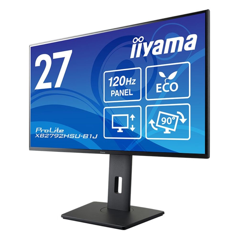 iiyama イイヤマ モニター ディスプレイ ProLite XB2792HSU-B1J(27型ワイド ケーブル付属 IPS FHD HDMI DisplayPort 昇降機能 スイベル ピボット チルト)ブラック