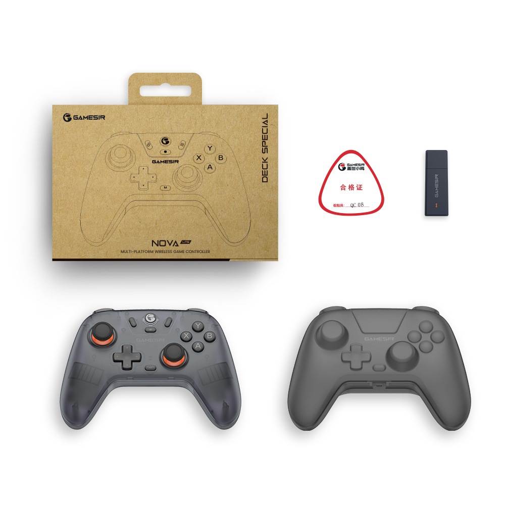 GameSir Nova Lite Deck Special 無線/有線ゲームコントローラー (Switch Windows PC iOS Android XBOXレイアウト メンブレン ターボ 1年間保証) デッキスペシャル