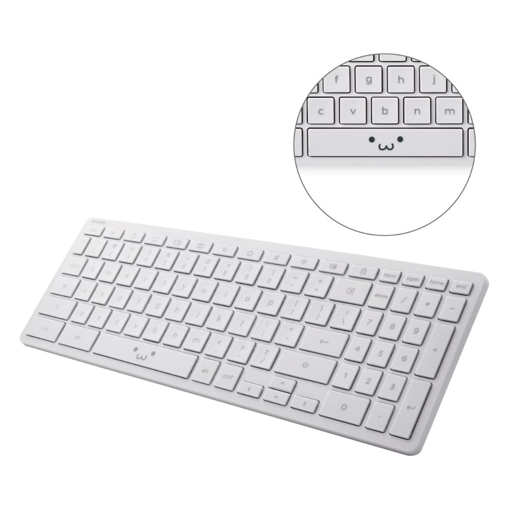 Chromebook グレー キーボード付き ELECOM エレコム Works With Chromebook 認証 無線 Bluetooth