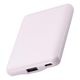 ELECOM エレコム &me 薄型コンパクト モバイルバッテリー DE-C45-5000PU ( 5000mAh 15W出力 3A Type-Cｘ1 USB-Aｘ1 おまかせ充電 ) ラベンダー