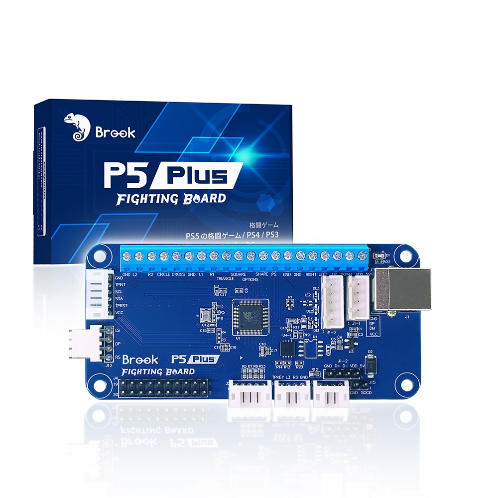 Brook ブルック P5 Plus Fighting board PS5格闘ゲーム対応のDIY基盤　PS5 格闘ゲーム PS4 PS3 スイッチ PC(X-Input)
