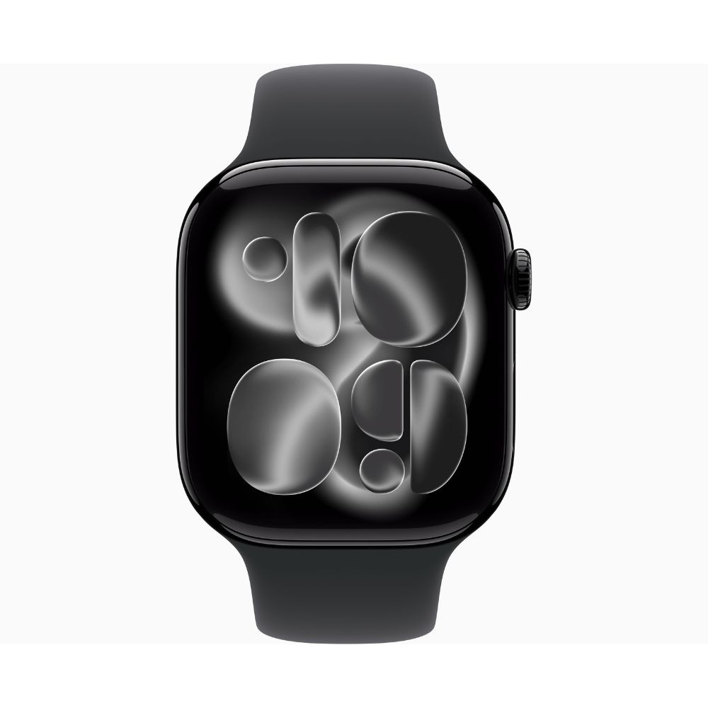 アップル Apple Watch Series 11 GPS + Cellular モデル 46mm ジェットブラック アルミニウムケース ブラック スポーツバンド S/M  MFC24J/A 国内正規品