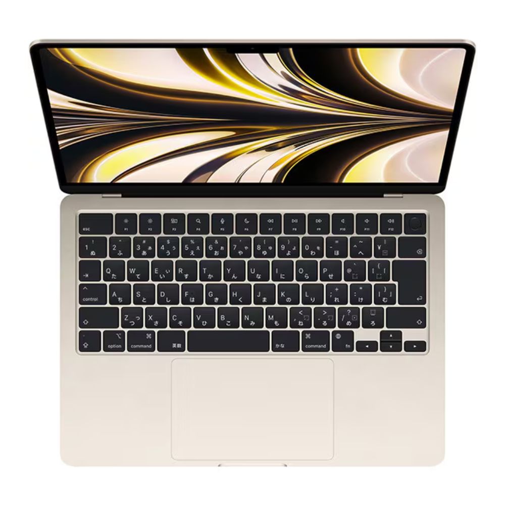Apple アップル MacBook Air 13インチ MC7W4J/A ( Liquid Retina Apple M2 8コアCPU 8コアGPU 16GB 256GB SSD 日本語キーボード ) スターライト 国内正規品